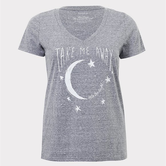 torrid Tops - 🔴NWT Torrid Grey V-neck, Armpit 2 armpit 27", Length 33"